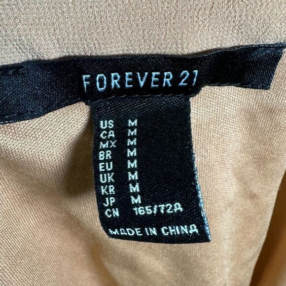 Caramel faux wrap belted chiffon maxi skirt size medium - Picture 5 of 6